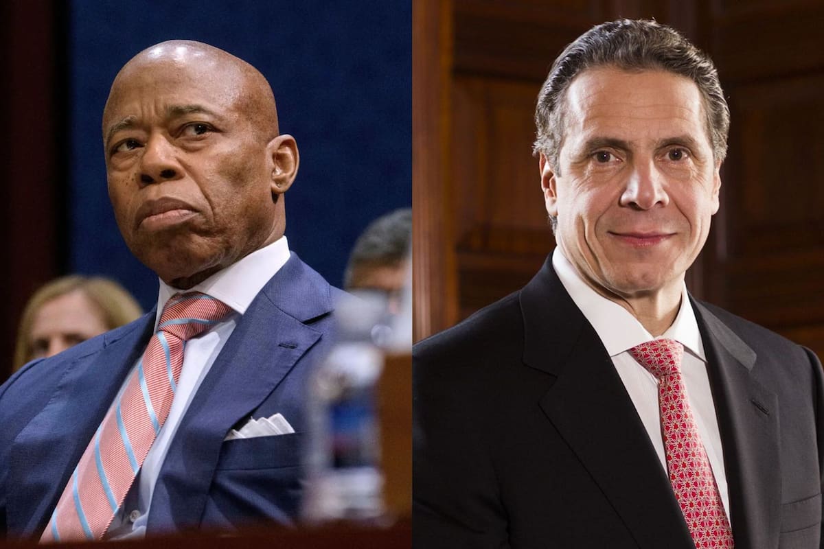 Eric Adams y Andrew Cuomo disputan una primaria demócrata clave en Nueva York, en medio de tensiones sindicales, reclamos por el salario mínimo y el impacto del costo de vida