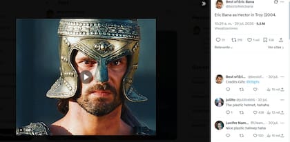 Eric Bana y un error que no pasó inadvertido en el GIF (Foto: Captura X)