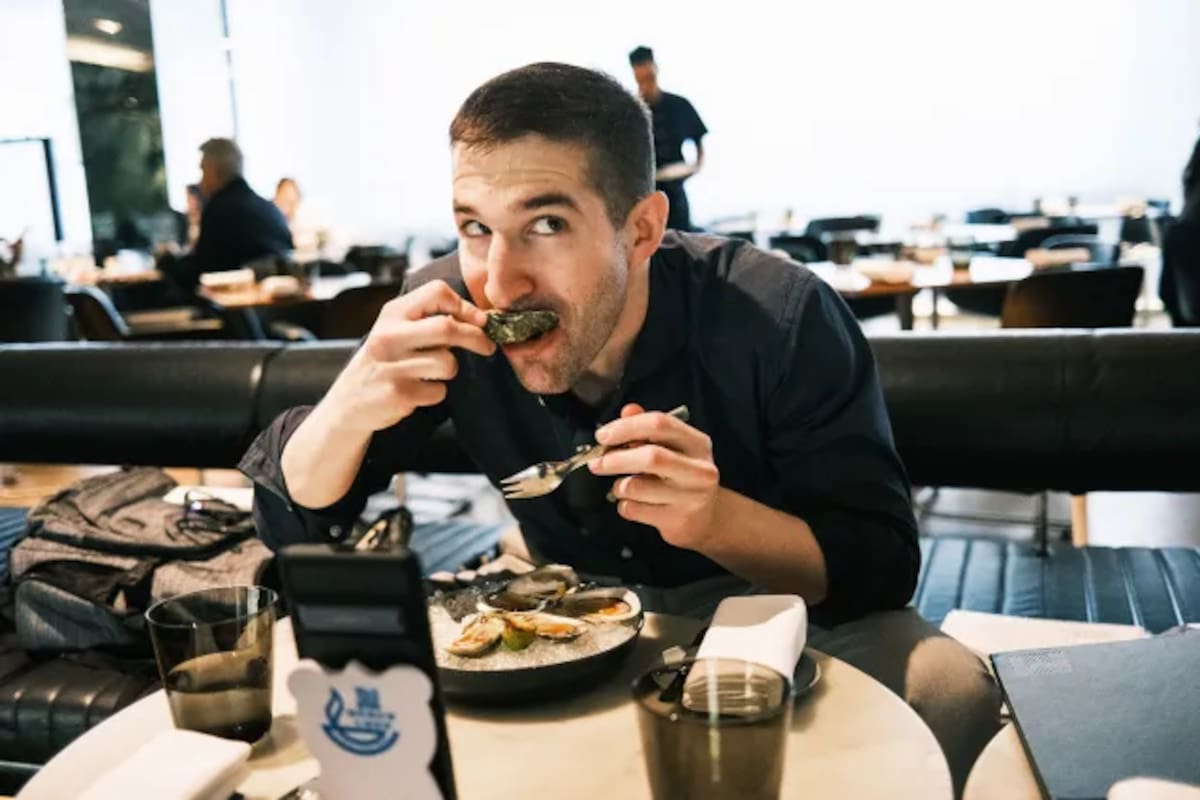 Eric Finkelstein en uno de los restaurantes
