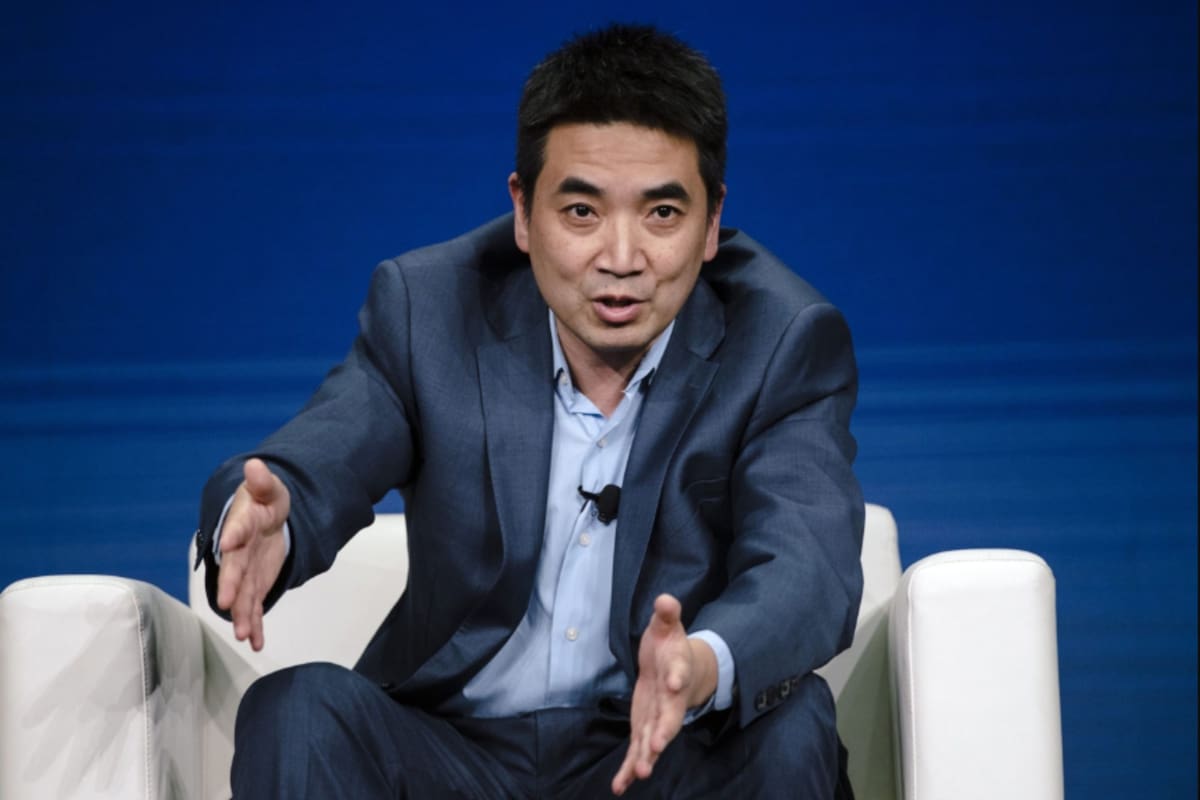 Eric Yuan, el fundador y CEO de Zoom, en una reciente conferencia