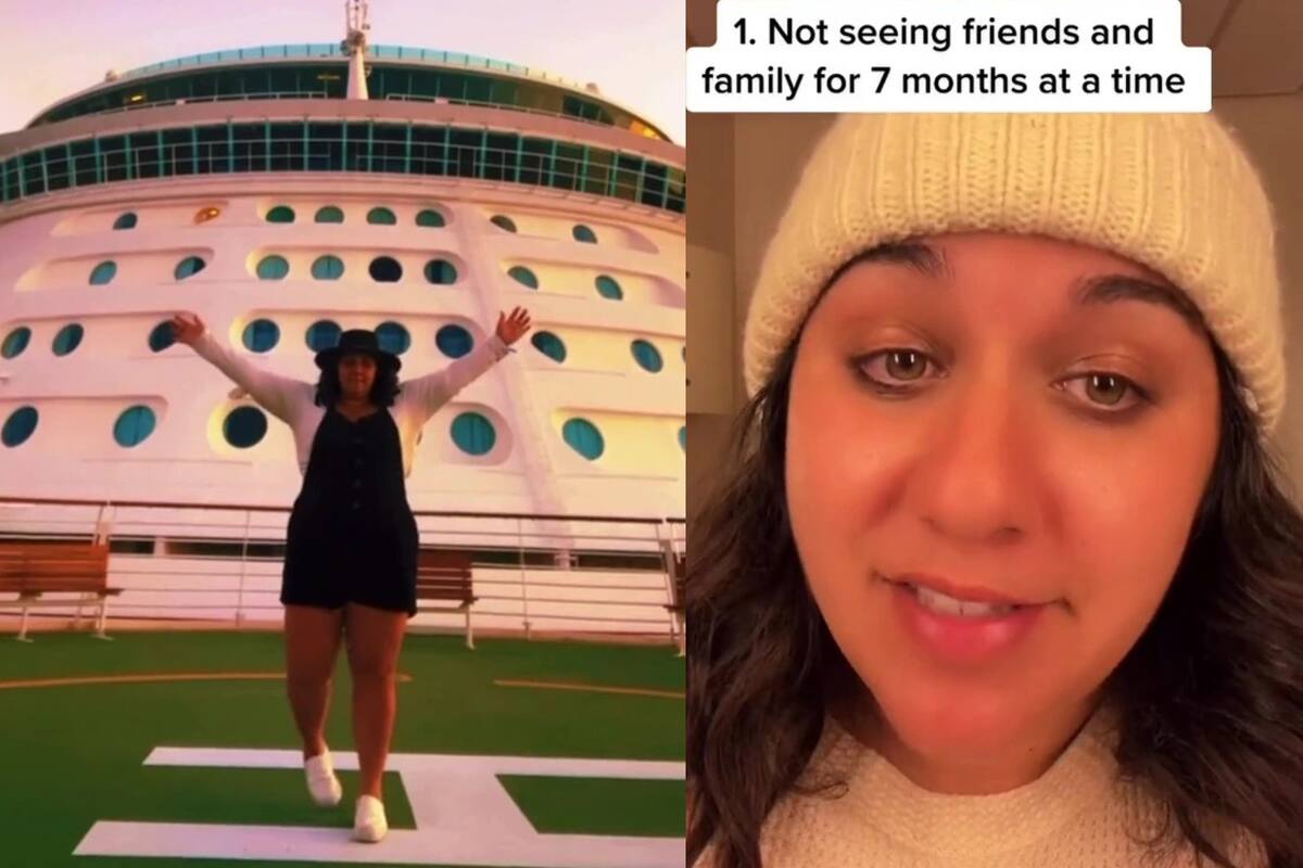 Erica habló de sus experiencias como empleada de cruceros