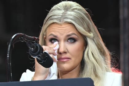 Erika Kirk, en el funeral de su esposo: su mensaje de perdón para el asesino