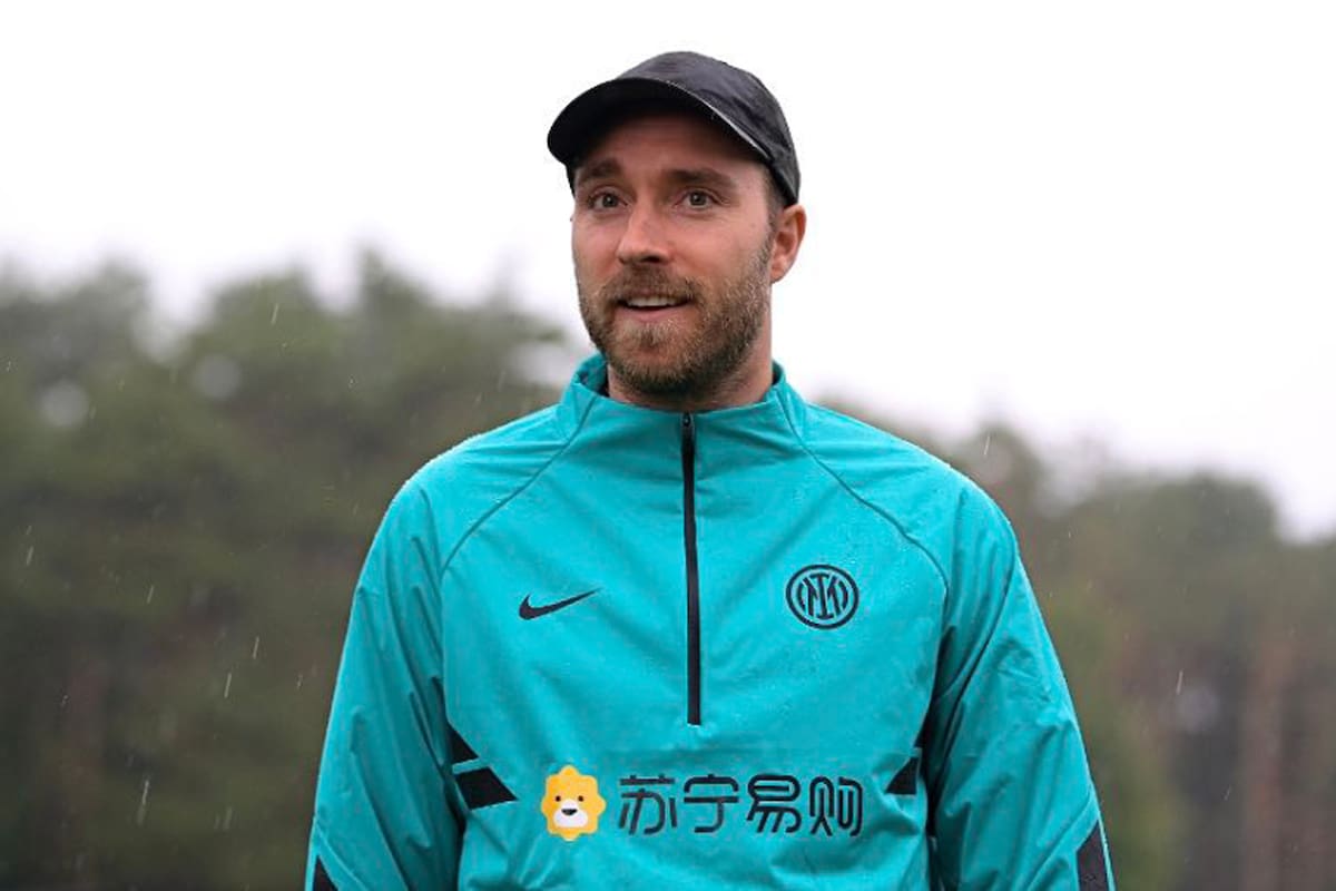 Eriksen volvió a formar parte de un entrenamiento de fútbol