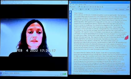 Erin Falati, exenfermera de Amber Heard exhibió parte de las anotaciones del expediente médico de la actriz de 2014 (Crédito: Daily Mail)