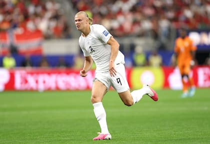 Erling Haaland, durante el partido entre Noruega y Costa de Marfil