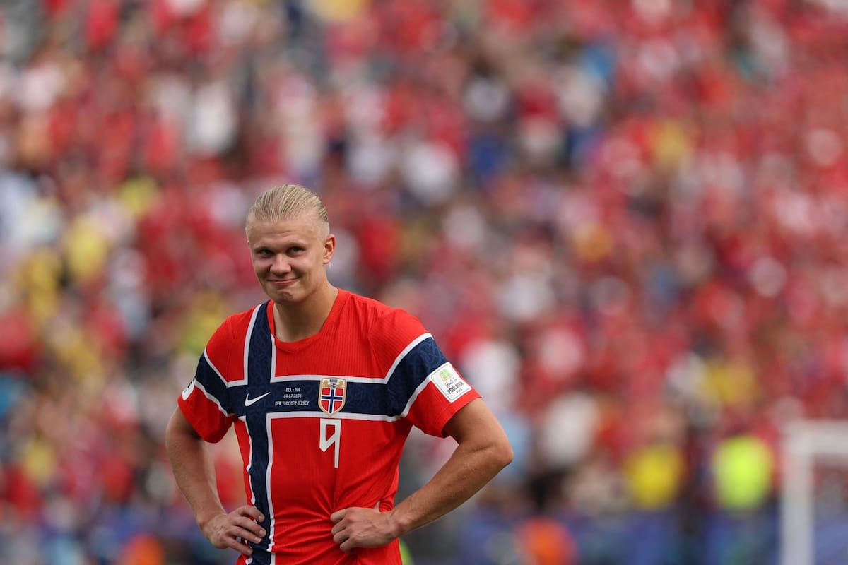 Erling Haaland, el sinónimo de gol que ilusiona a Noruega en el Mundial: un gesto con el deber cumplido tras la gran victoria ante Brasil
