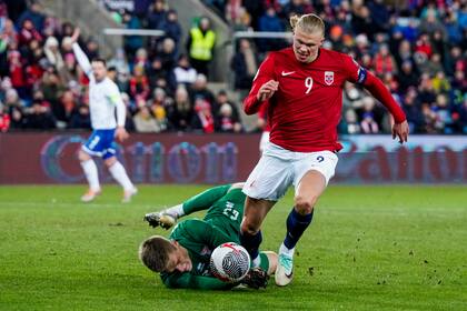 Erling Haaland, la estrella de Noruega, que se presentará en Austria por la Liga de Naciones.
