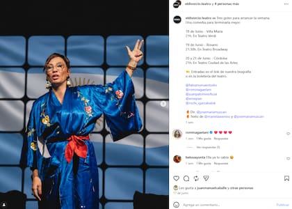 Ernestina Pais, en acción durante la comedia de la que era parte