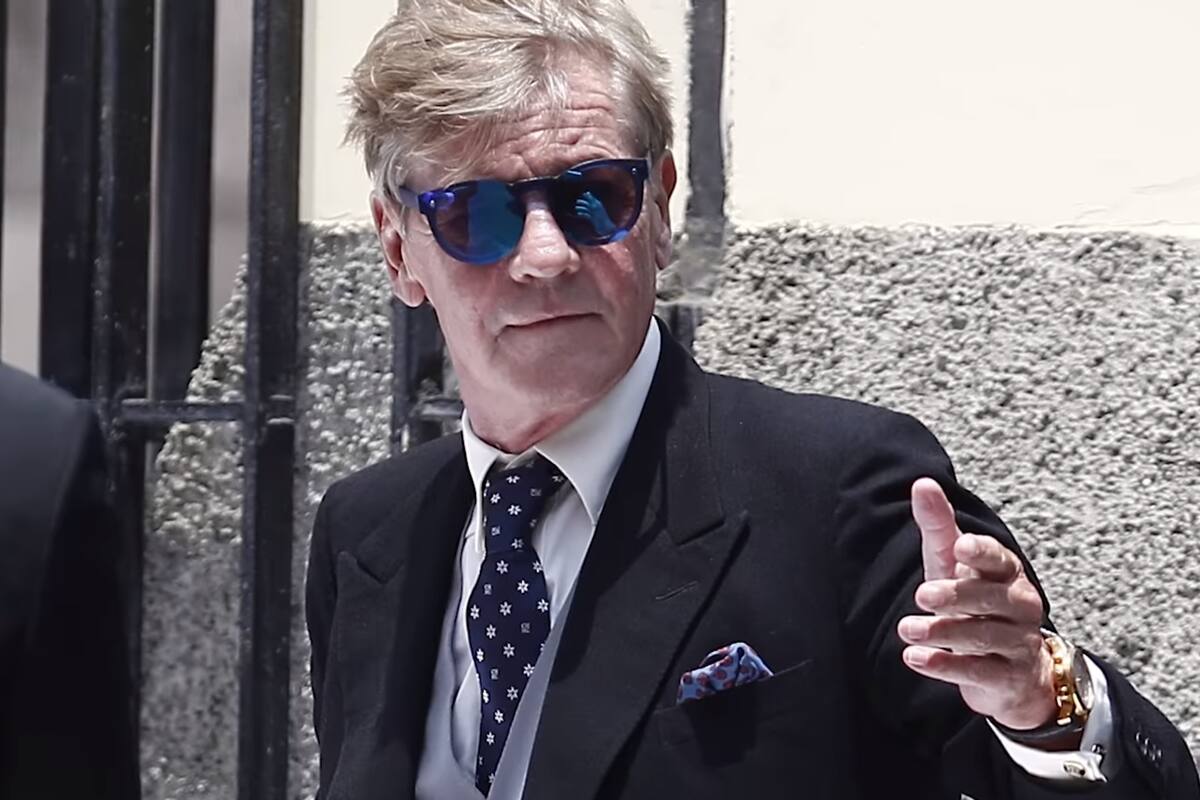 Ernesto de Hannover en la boda de su hijo Cristián en 2017 (YouTube)