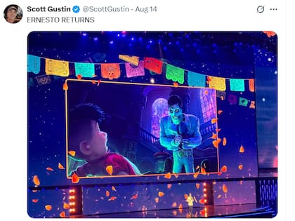 Ernesto de la Cruz regresará como uno de los personajes centrales (Captura: X @ScottGustin)