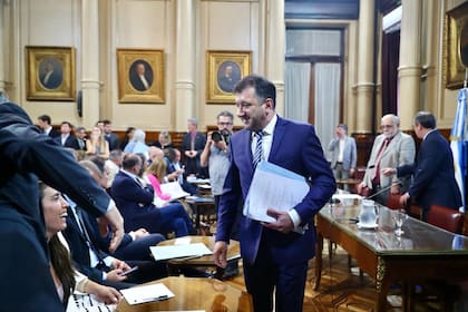 Ernesto Kueider, cuando aún era senador, antes de ser detenido con dinero sin declarar en Paraguay