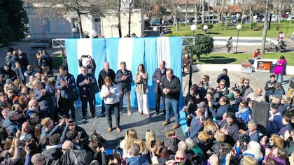 Ernesto Sanz y Patricia Bullrich, en Mar del Plata