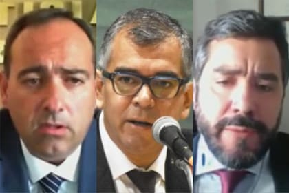 Ernesto Sebastián, Marcos Aguerrido y Sebastián Foglia, Jueces del Tribunal Oral de Bahía Blanca