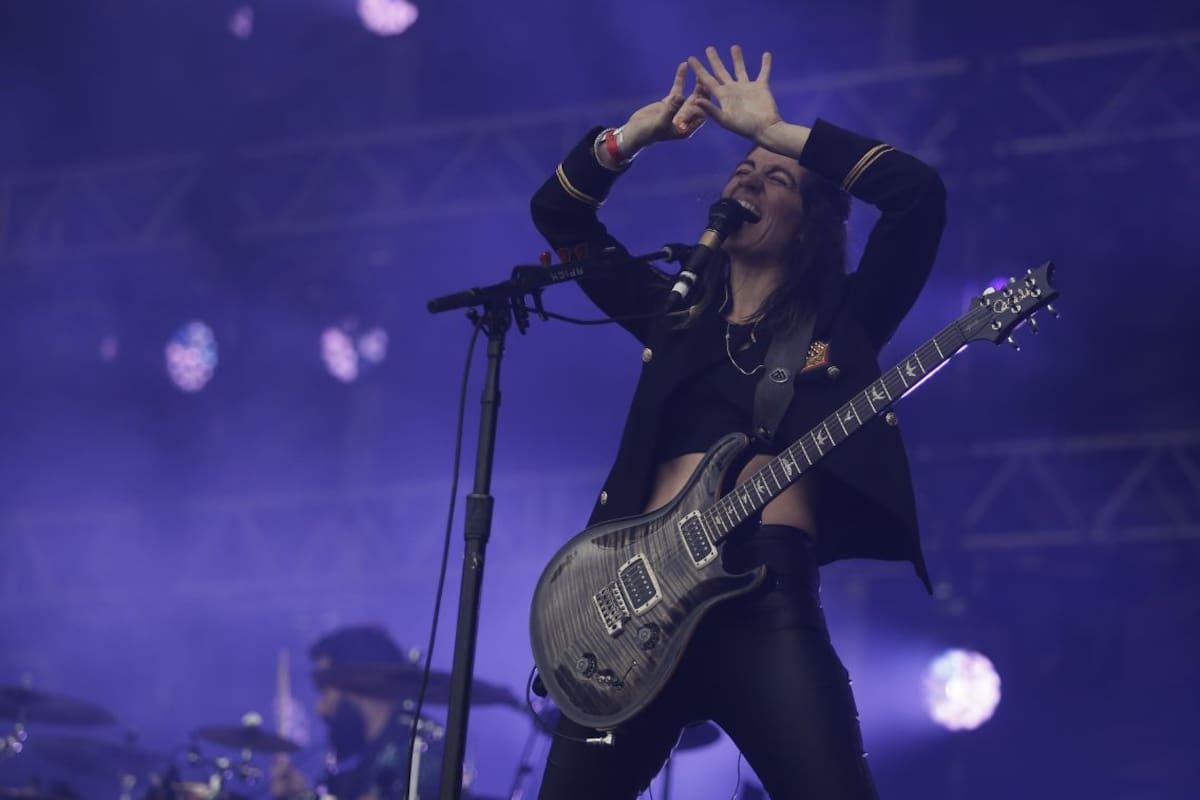 Eruca Sativa, al promediar el festival Nuestro, en Tecnópolis