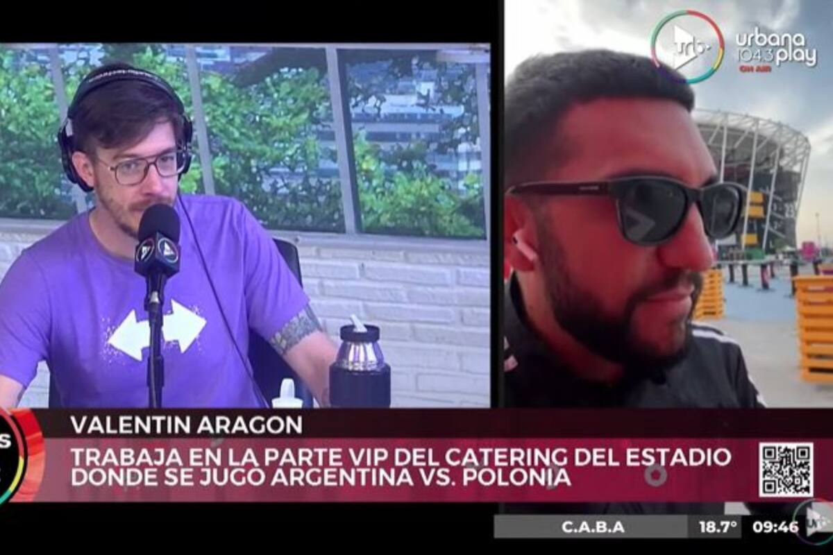 Es argentino, trabaja como DJ y ahora está a cargo del VIP del estadio 974 en Qatar