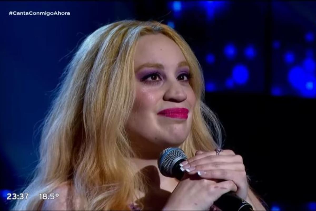 Es hija de una vedette argentina, participó de Canta Conmigo Ahora y recibió aplausos de Cristian Castro y El Puma Rodríguez (Foto: Captura de video)