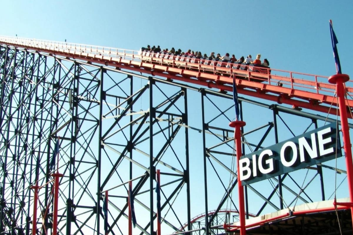 Es la montaña rusa más grande del Reino Unido. Fuente: BBC
