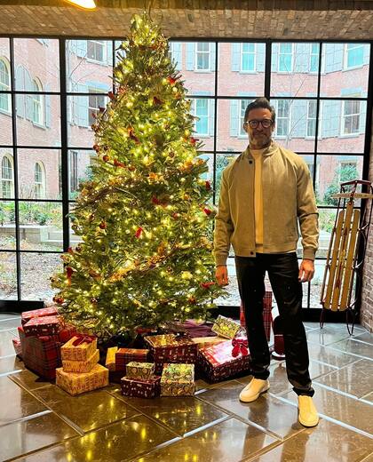 Es la primera navidad que vive el actor tras su divorcio