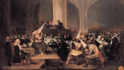 Es probable que Goya no presenciara este "autillo" y que se inspirara en épocas anteriores