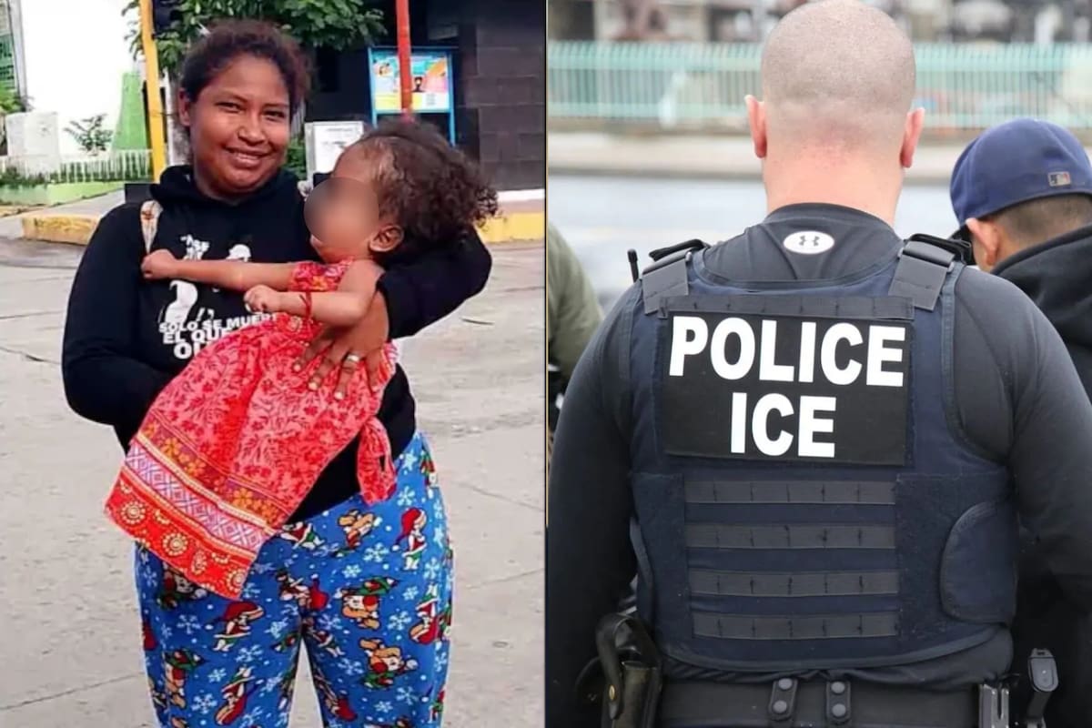 Es venezolana y emigró a EE.UU. con sus ocho hijos, pero el ICE detuvo a su esposo y lo mantiene detenido en Florida