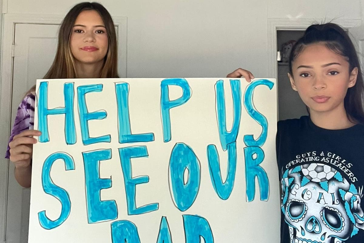 Esa es la foto que las hijas de Escalada incluyeron en su carta a Milei y a los relatores especiales de Naciones Unidas y la CIDH.