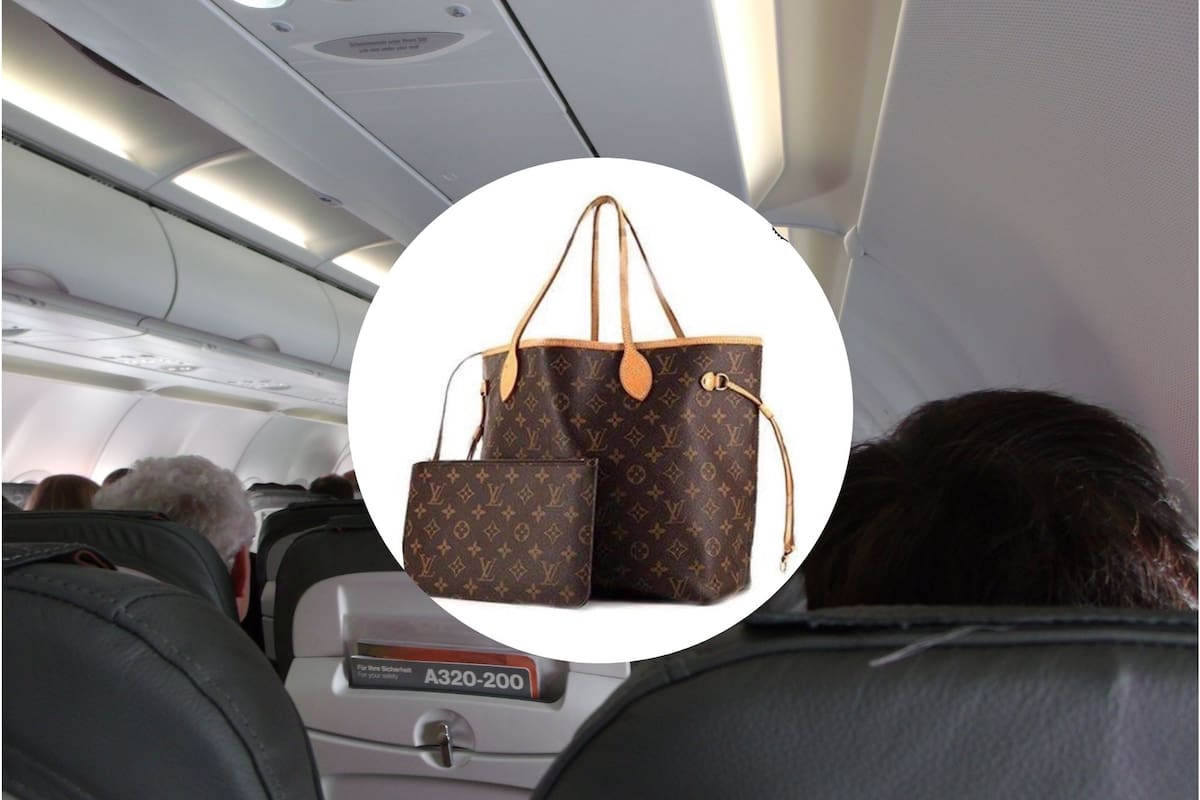 Escándalo en un vuelo por una mujer que se negó a apoyar su costoso bolso en el suelo