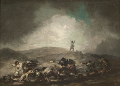 "Escena de guerra"
(1808-1812), de Francisco José de Goya y Lucientes