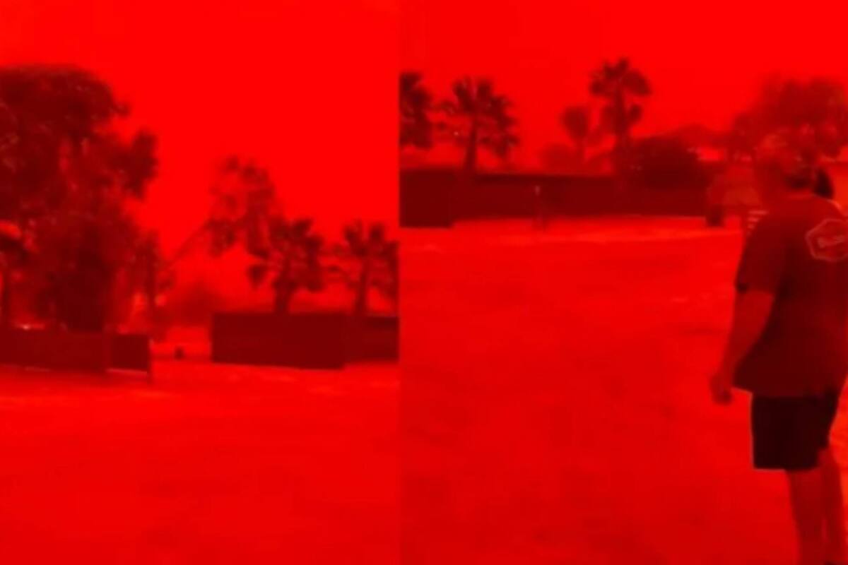 Escenas “apocalípticas”: el cielo se volvió rojo en Australia por un fenómeno poco usual.