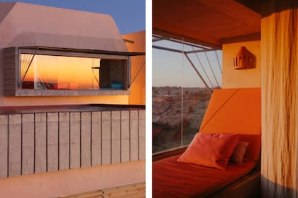 Escenas del hotel Dar Hi Life en Nefta, Tunisia, una de las obras más conocidas de la diseñadora y una revolucionaria aproximación al diseño de un hotel.