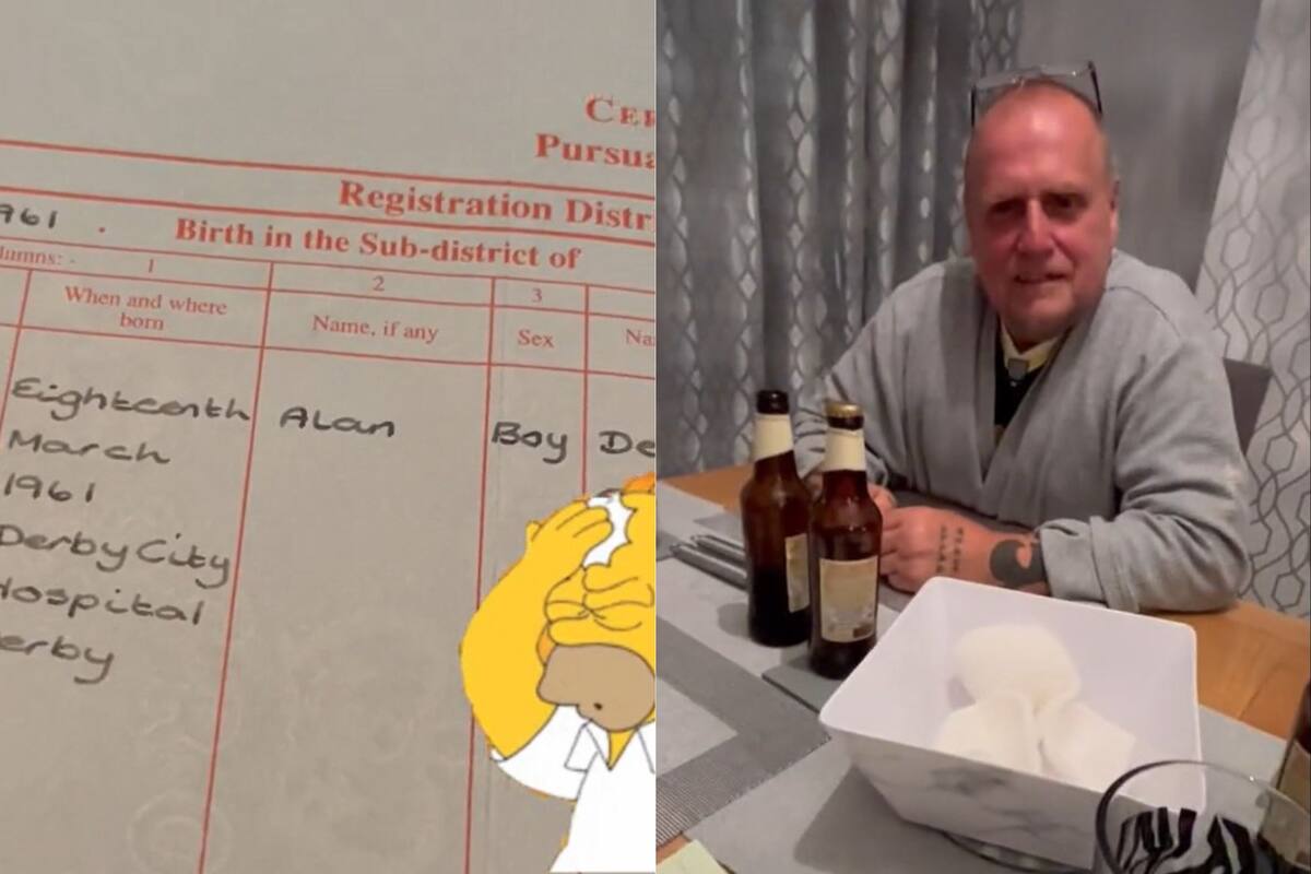 Escribió mal su nombre durante 61 años y se dio cuenta por su acta de nacimiento.