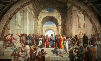 "La escuela de Atenas", según un maestro de la pintura