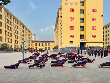 Escuela de kung-fu en Dengfeng, Henan.