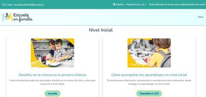 Escuela en Familia, la plataforma del Ministerio de Educación de la Ciudad