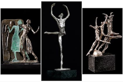 Esculturas de Antonio Pujía dedicadas a referentes de la danza clásica