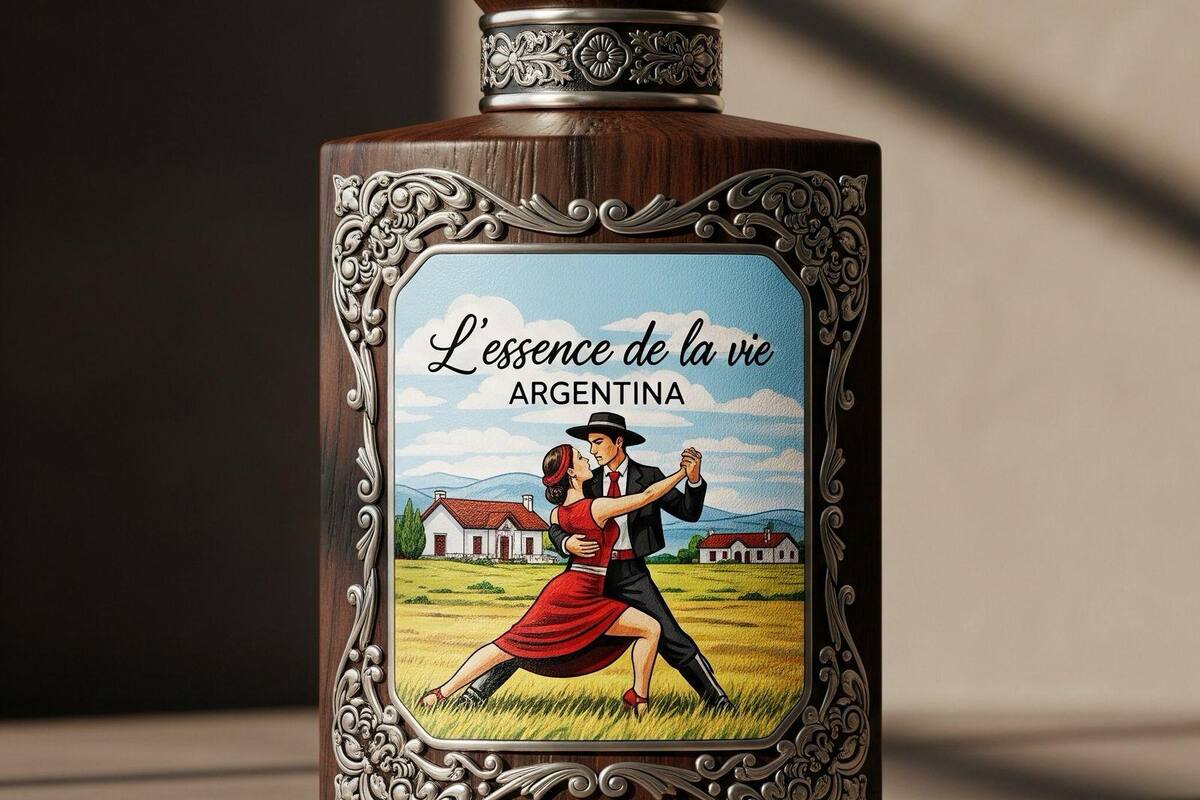 Ese es el envase que tienen diseñado, pero en el certamen los perfumes se presentan sin identificar