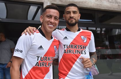 Esequiel Barco (una de las sorpresas del mercado) y Elías Gómez, dos refuerzos que buscarán ganarse un lugar en el River de Gallardo
