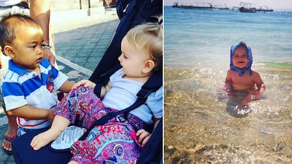 Esmé se volvió una bebita muy sociable