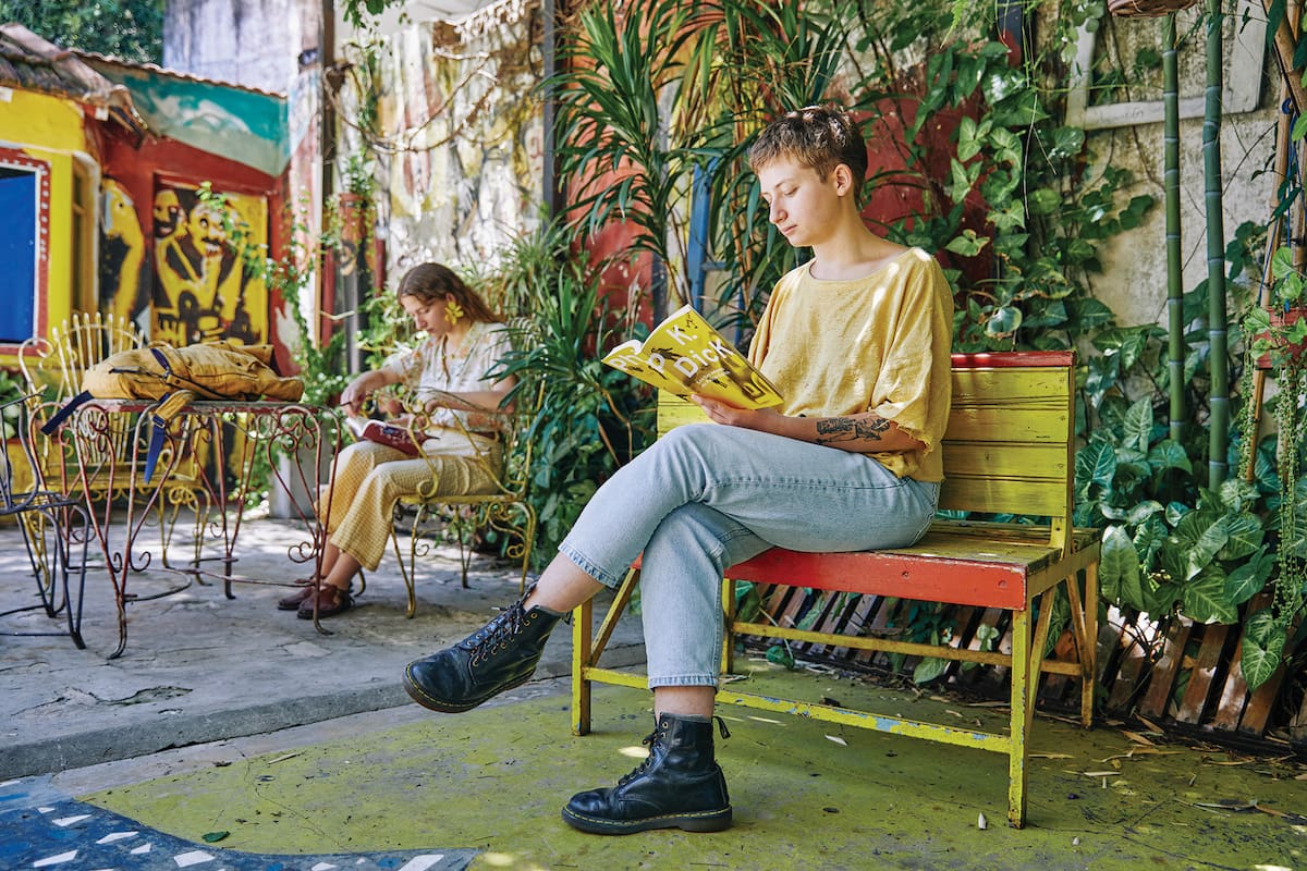 Espacio de lectura al aire libre en Notanpuan