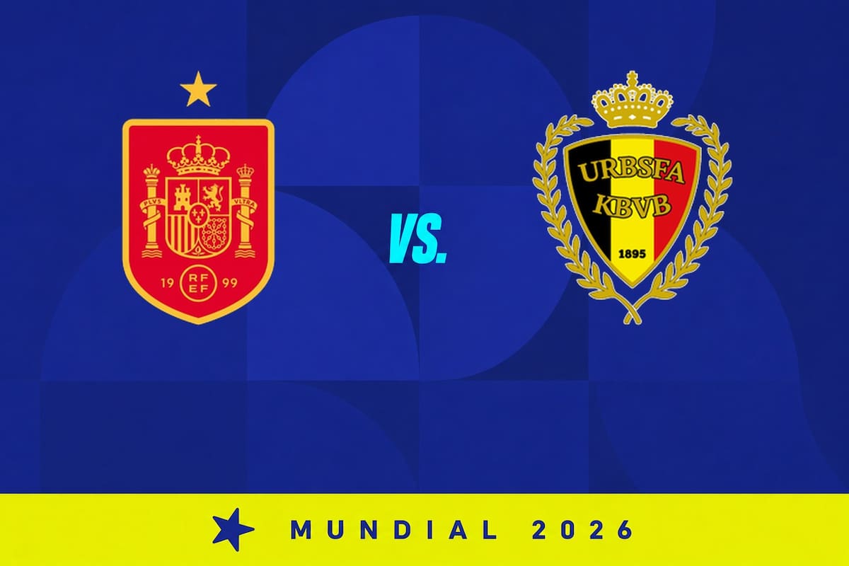 España venció 2-1 a Bélgica, por el Mundial 2026