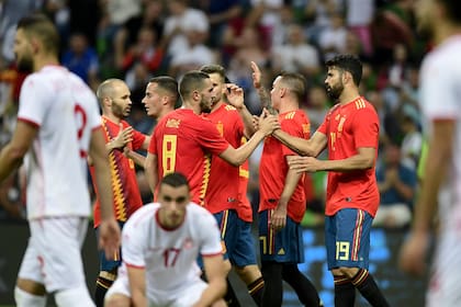 A seis minutos del final, el seleccionado español consiguió el gol el triunfo