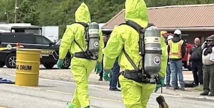 Especialistas químicos se desplegaron en esa zona del estado de Virginia