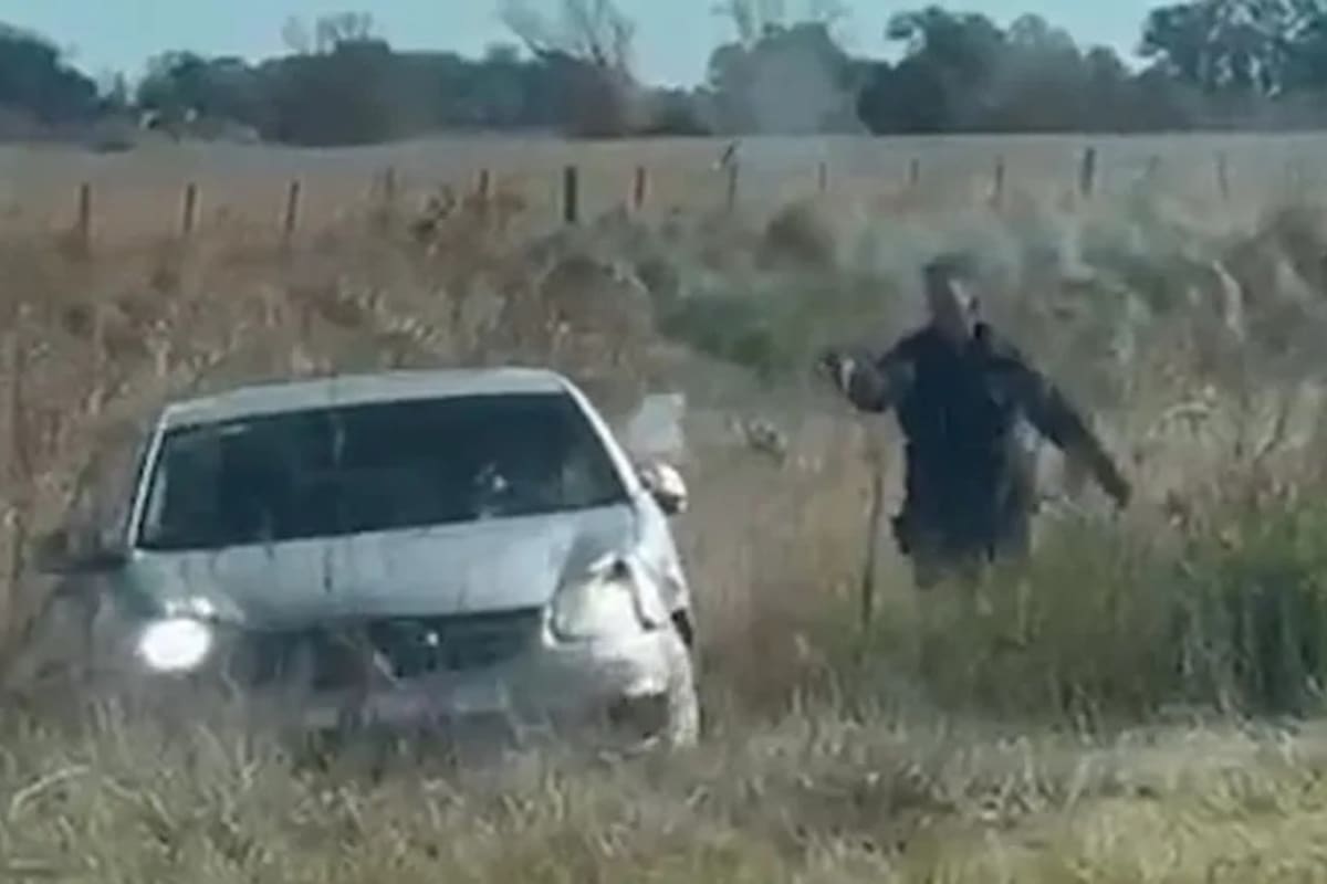 Espectacular persecución de película en la Ruta Provincial 65