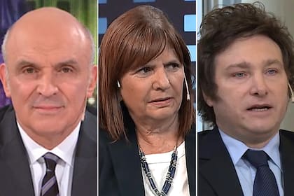 Espert, Bullrich y Milei