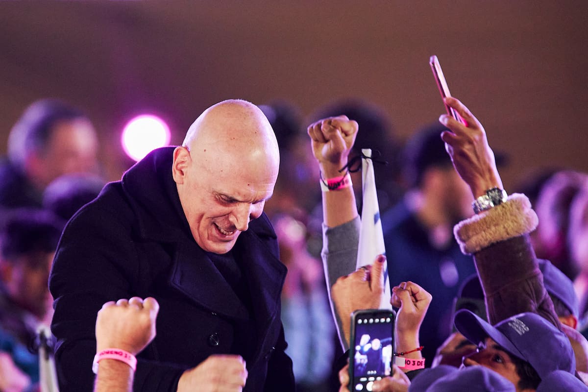 Espert durante el cierre de campaña de LLA para las elecciones bonarenses del próximo domingo