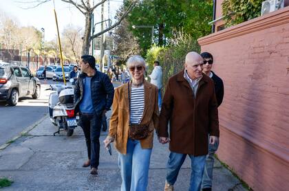 Espert junto a su esposa.