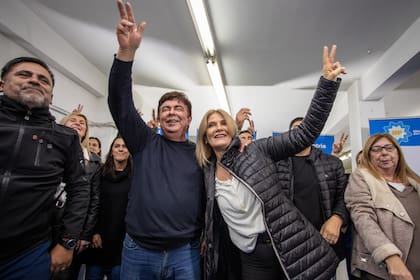 Espinoza y Magario, en la presentación de la lista en La Matanza