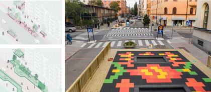 Esquemas de la estrategia de la ciudad de 1 minuto para las ciudades de Suecia. ArkDes y Alcaldía de Estocolmo
