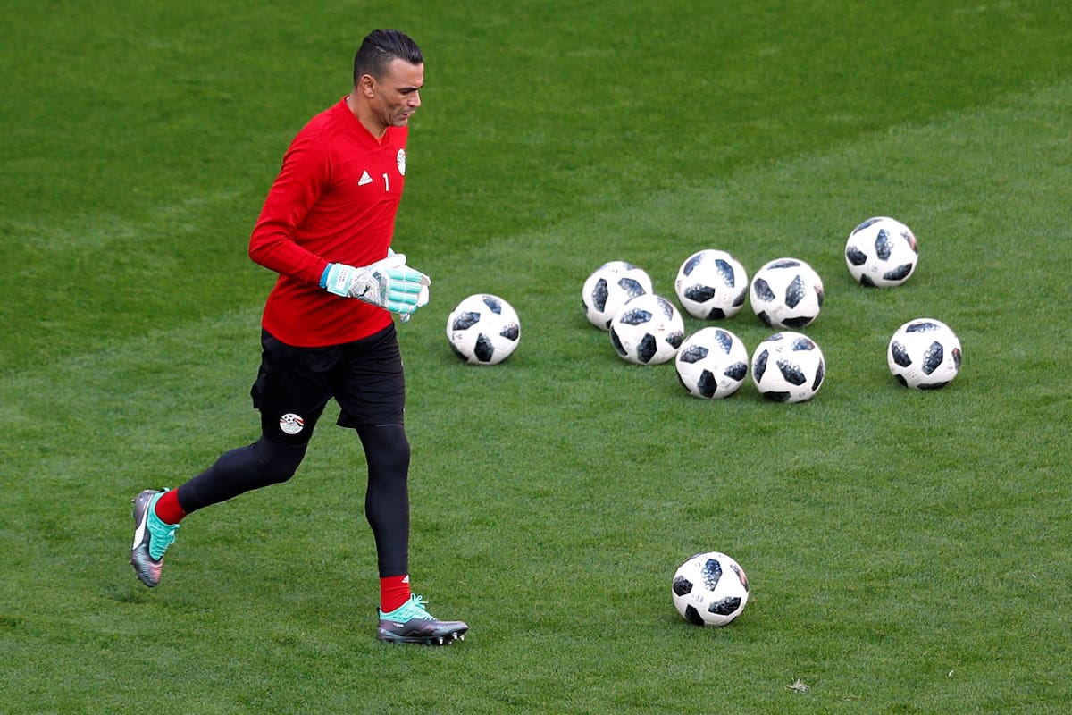 Essam El-Hadary entrenando