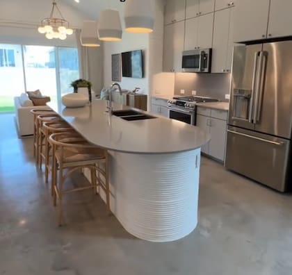 Esta casa está construida con capas impresas en 3D