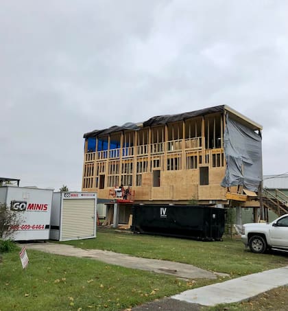 Esta casa Make It Right se sometió a importantes reparaciones estructurales en 2018